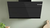 Bosch Chimney 90 CM - DWK981J601 - Series 4 - Wall-Mounted Cooker Hood Black - Inclined