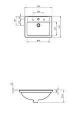 RAK Ceramics Gem Drop In Wash Basin