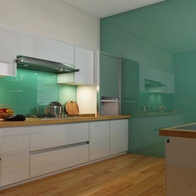 Lacquered glass deals kitchen cabinets price