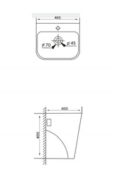 RAK Ceramics Primus Wall Hung Wash Basin