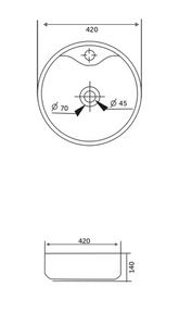 RAK Ceramics Liya Counter Top Wash Basin