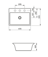 RAK Ceramics Lea Counter Top Wash Basin
