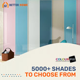 ColourPix Lacquered Glass on Clear Glass with Solid Coated Finish