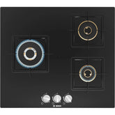 Bosch_Built-in_Gas_Hob_60CM-Series4_3Burner_-_PNC6B6F10I-Tempered Glass - Black-Full View