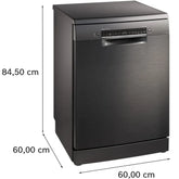 Bosch Free-Standing Dishwasher 15 Place Settings - Series 6 - 60 Cm - SMS6HMC00I Dimensions