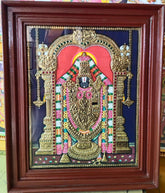 Perumal Tirupathi Balaji Tanjore Painting 15 x 12 inch