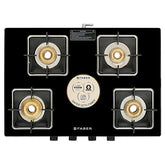 Faber Cooktop Remo XL 4BB - 63 CM - 4 Brass Burner Top View
