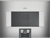 Gaggenau Combi-Microwave Oven 400 Series 60 x 45 cm - BM454110IN - Door Hinge: Right- Stainless Steel