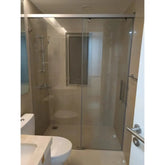 S3 Bathroom Separator Glass Sliding Type