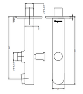 Parryware Claret Bathspout with Diverter T4627A1