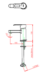 Parryware Claret Single Lever Basin Mixer (G3815A1)