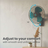Adjust to your comfort with smooth and uniform airflow