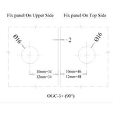 Ozone Glass to Glass Connector 90 OGC-3+ Std PSS