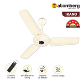 Atomberg Ikano 900mm BLDC Motor with Remote 3 Blade BEE 5 star Rated Energy Efficient Ceiling Fan