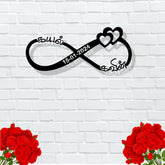 Tamil Customised Wedding Gift with Couple's Names | Metal Infinity Heart | Personalised Marriage Gifts | Customised Couple Gift | Custom Gifts
