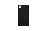 LG 650 Litres Side by Side 3 Star Refrigerator - GL-B257DBM3 - Black Mirror Finish - Wi-Fi Convertible - DoorCooling+