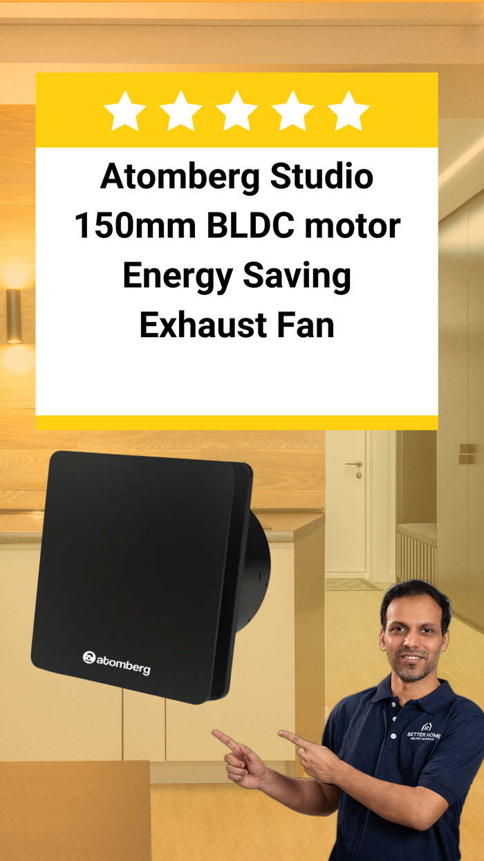 View of Atomberg Studio 150mm BLDC Exhaust Fan - Review – Better Home