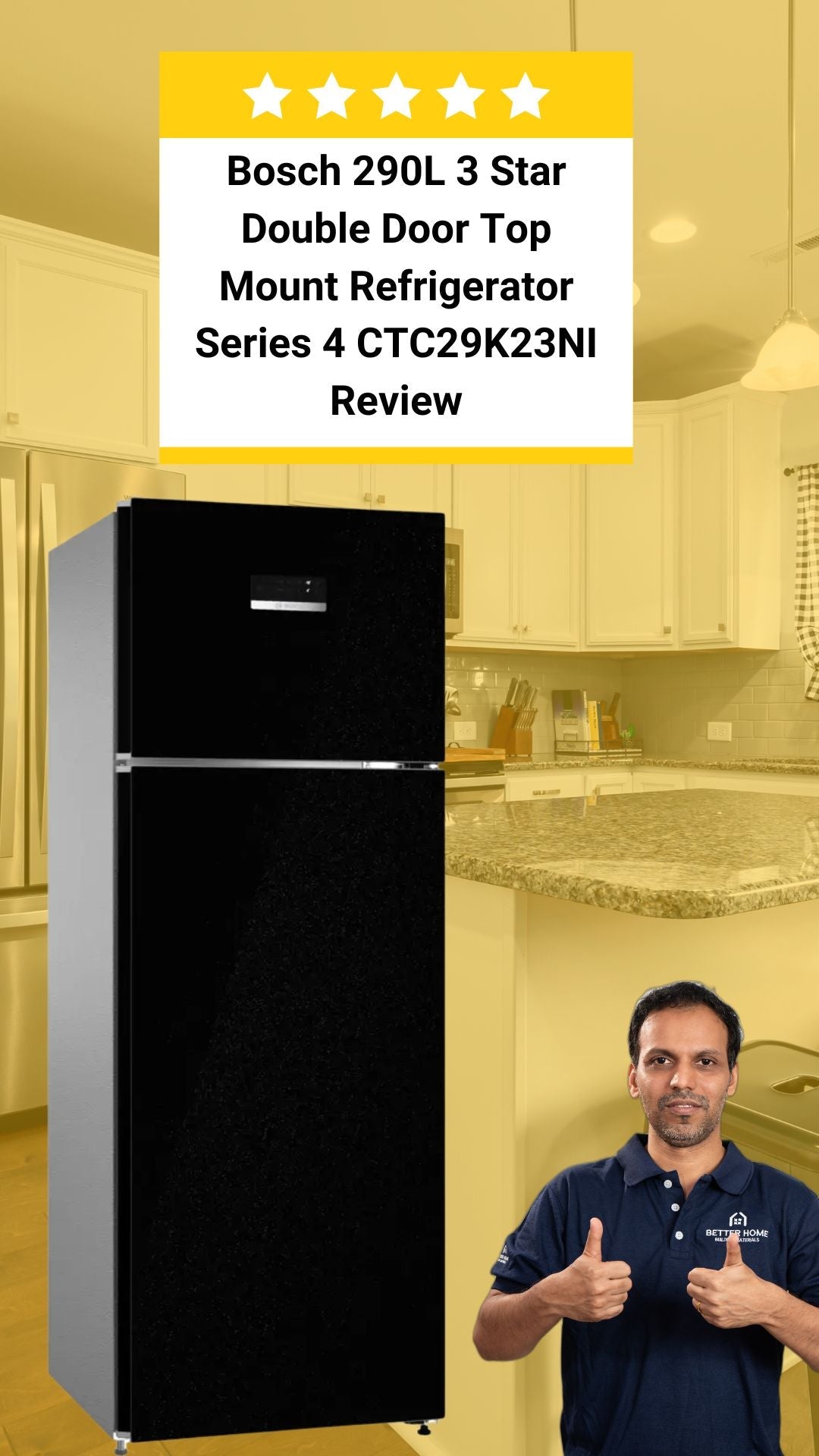 Bosch 290L Refrigerator CTC29K23NI Review