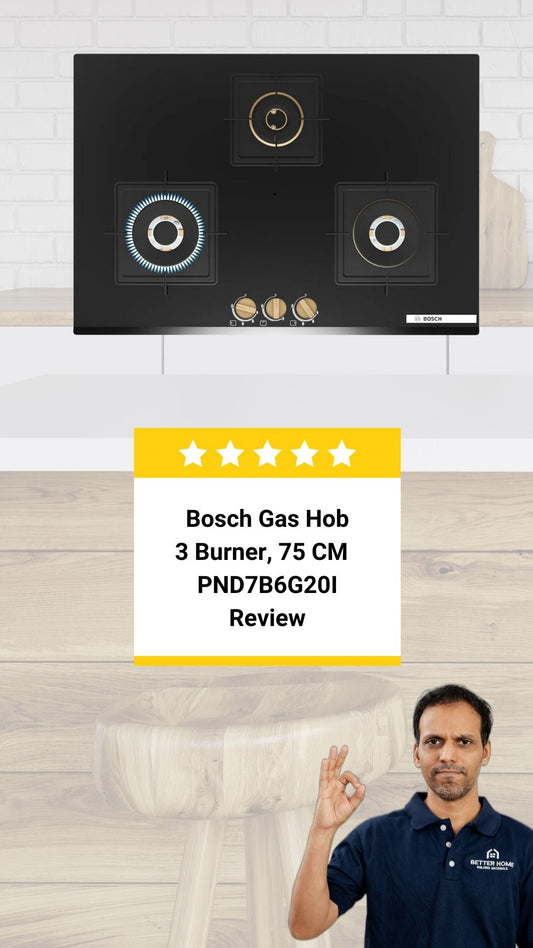 Bosch PND7B6G20I 3 Burner 75 CM Gas Hob Review