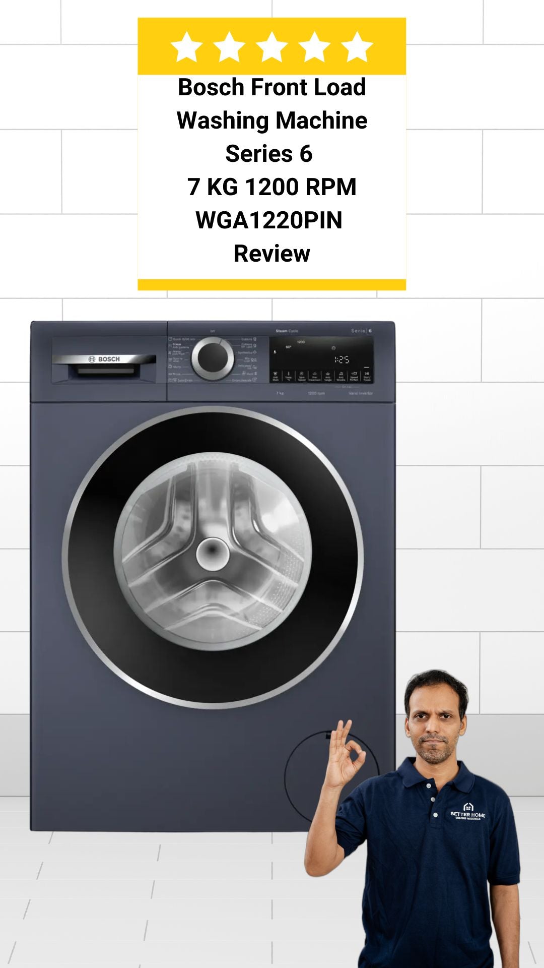 Bosch Series 6 WGA1220PIN Review