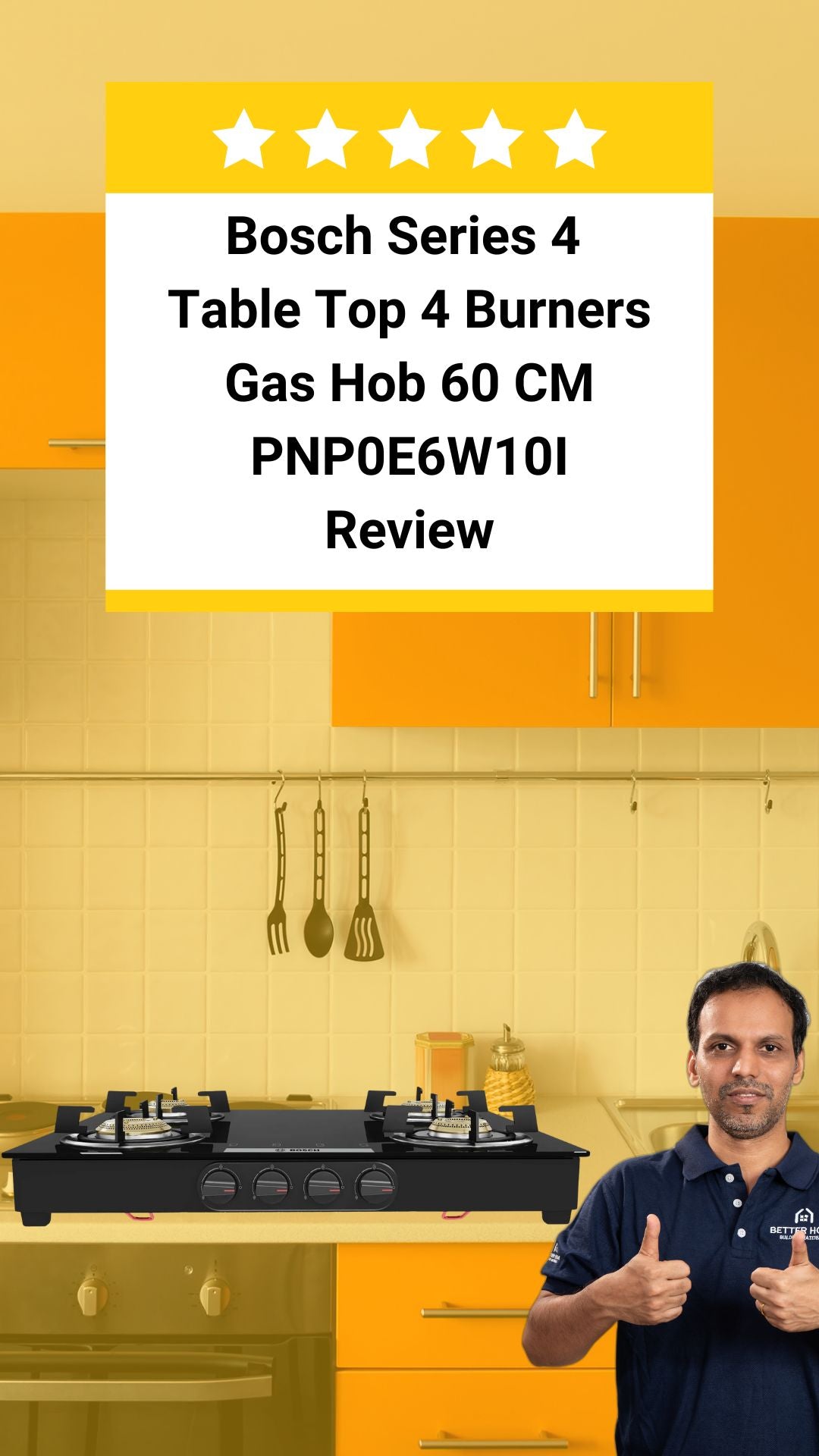 Bosch 4 Burner Gas Hob 60 cm Review: Features, Design and Performance