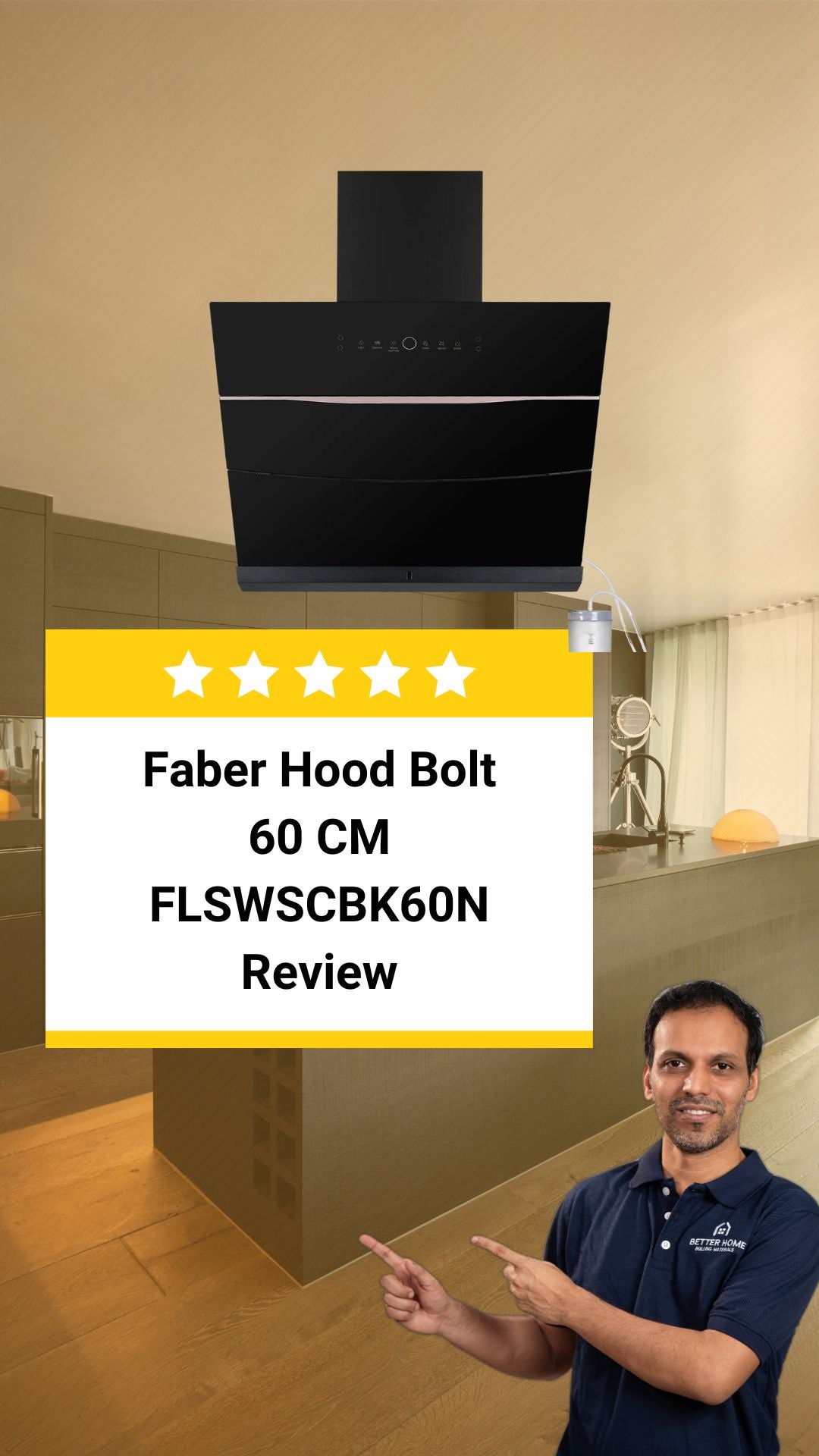 Faber Kitchen Chimney Hood Bolt FLSWSCBK60N