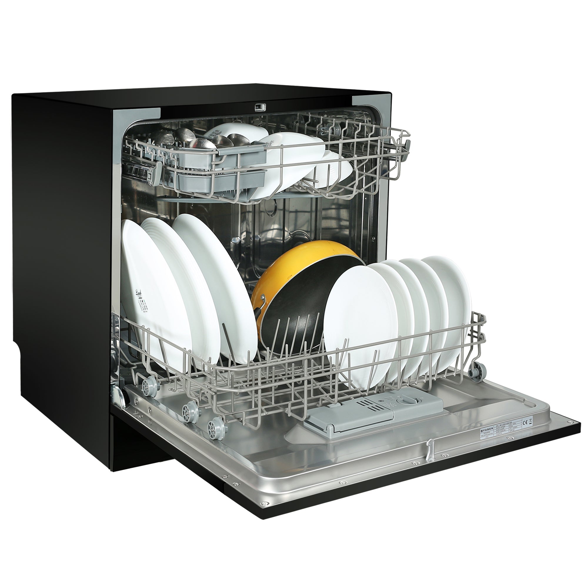 Faber Dishwasher 8 Places - Table Top - FFSD 6PR 8S Ace Black