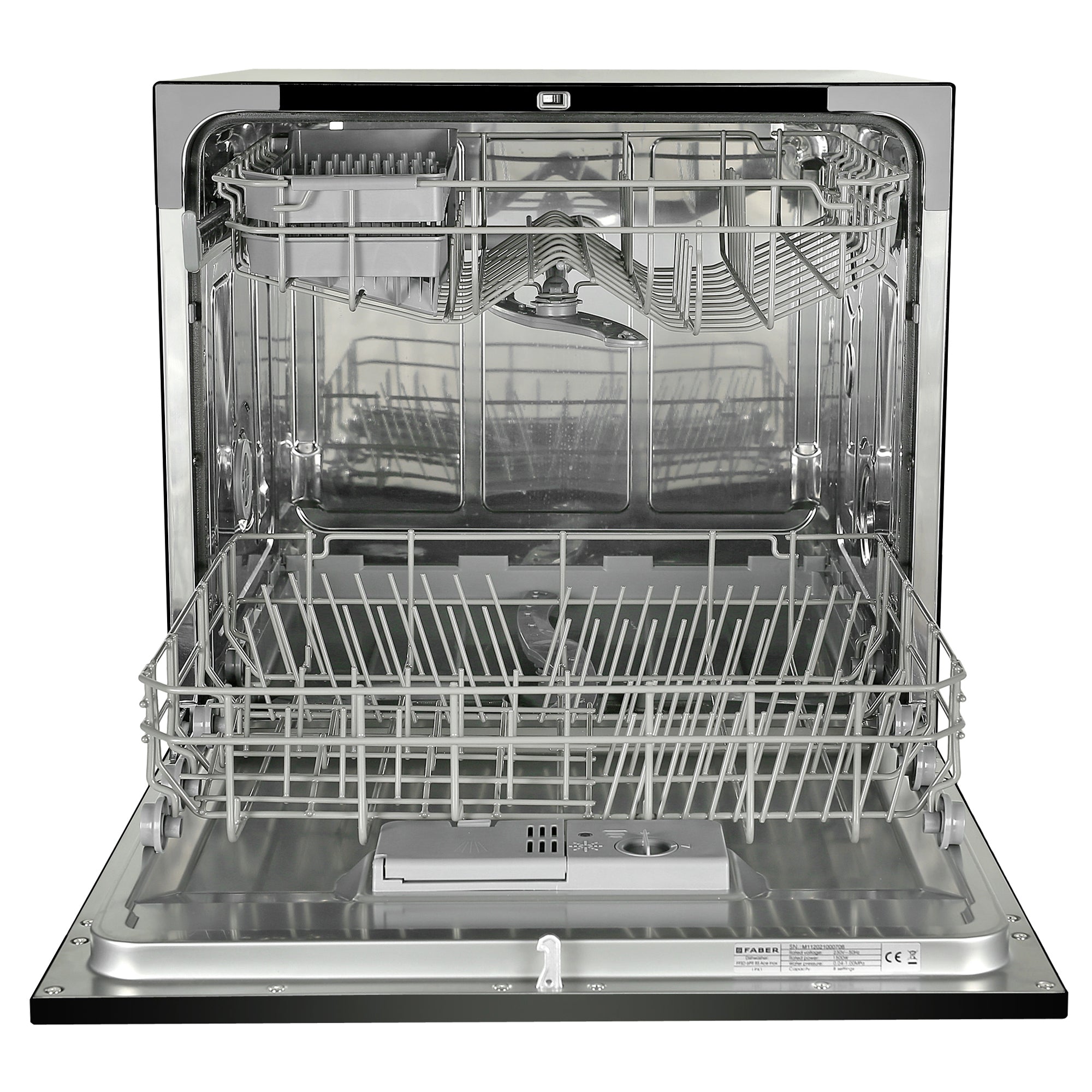 Faber Dishwasher 8 Places - Table Top - FFSD 6PR 8S Ace Black