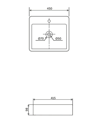 RAK Ceramics Elda Counter Top  Wash Basin