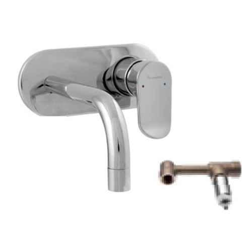 Parryware Alpha Wall Mounted Upper Trim Concealed Pillar Cock & Concealed Body Pillar Cock Set; G2796A1