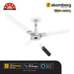 Atomberg Studio Smart+ IOT Enabled 1200 mm BLDC Motor with Remote 3 Blade Ceiling Fan