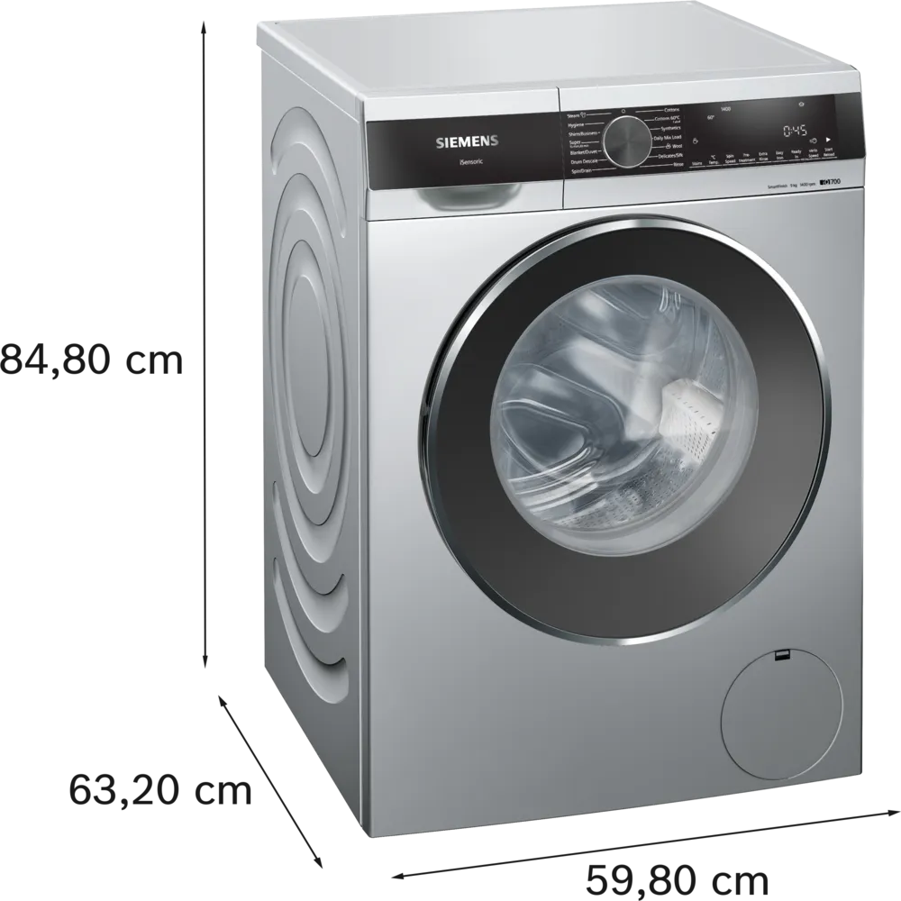 Siemens iQ500 washing machine, front loader 9 kg 1400 rpm - WG44A2ZSIN
