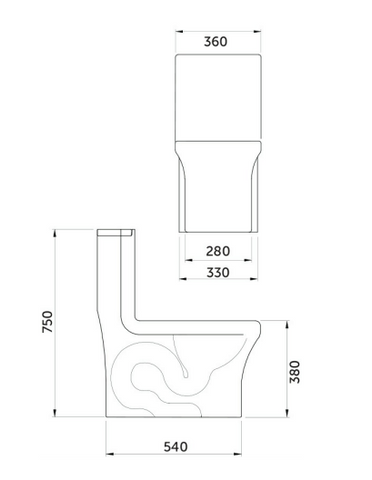 RAK Ceramics Cristina One Piece Water Closet