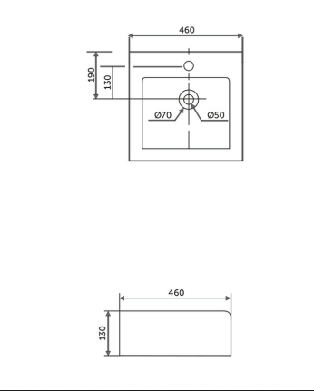 RAK Ceramics Eva Counter Top Wash basin