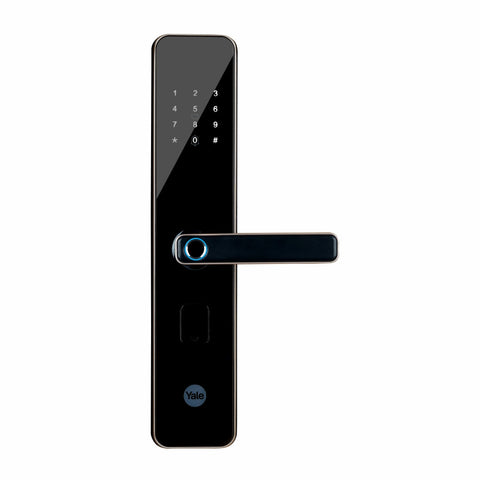 Yale YDME 200 NxT Digital Door Lock With Fingerprint, PIN, Manual Keys, RFID Card - Gold