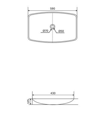 RAK Ceramics Tulip Counter Top Wash basin