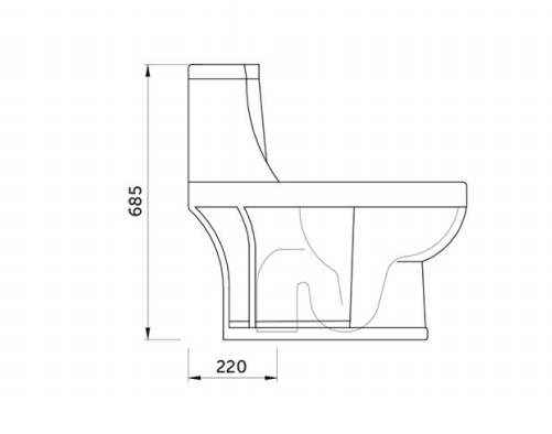 RAK Ceramics Clara One Piece Water Closet