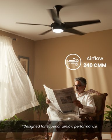 Superfan SuperQ Lux BLDC Fan with 3-in-1 Light - 5 Blades - 120 cm (48 inches) - 5 Years Warranty