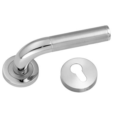 Ozone L-shape Mortise Handle in DUAL Finish OMH-11N-PSS