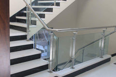 Stainless Steel Railing with Glass