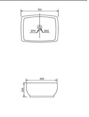 RAK Ceramics Agata Counter Top Wash basin