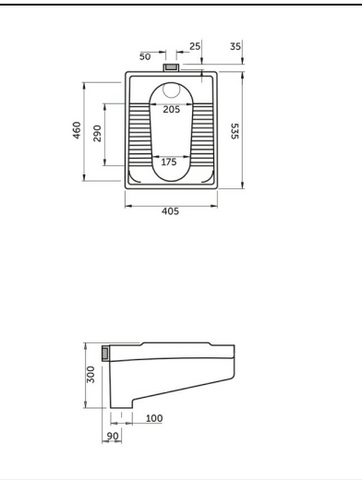 RAK Ceramics Orissa Pan 21Squatting Pan Water Closet