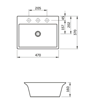 RAK Ceramics Lea Counter Top Wash Basin