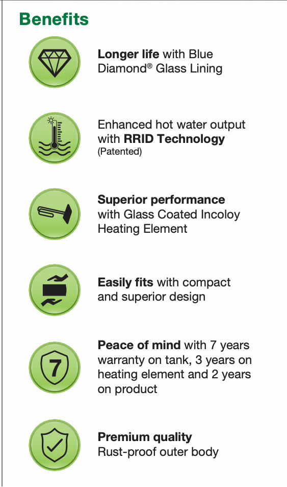 AO Smith Elegance Slim Neo Benefits