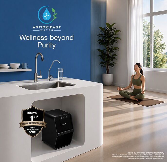AO Smith Z3 Onyx Black Water Purifier with Antioxidant
