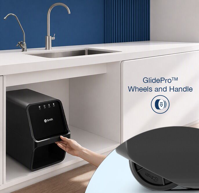 AO Smith Z3 Onyx Black Water Purifier is easy  to maintain with wheels