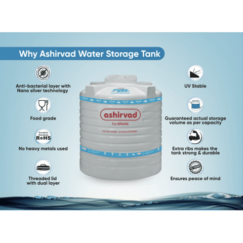 Ashirvad Triple Layer Pure Water Storage Tank 1500 Litres