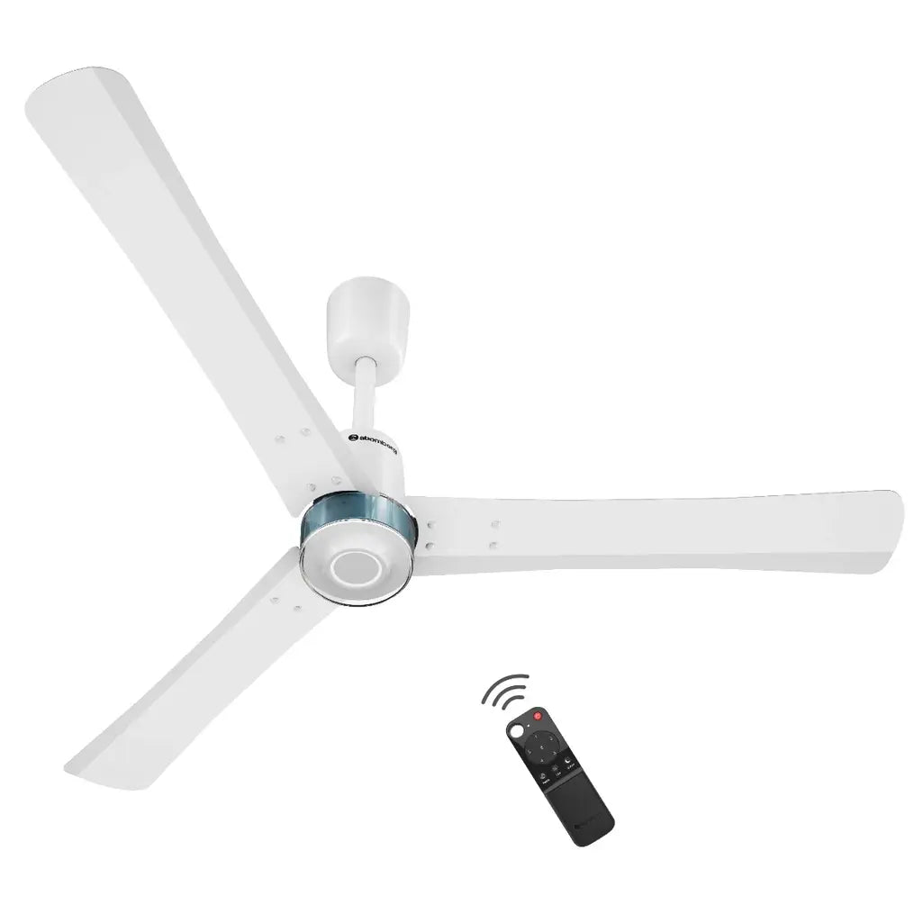 Atomberg_Renesa_Elite_1200mm_BLDC_Ceiling_Fan_with_Remote_Control_LED_Indicators-Midnight Black - SnowWhite