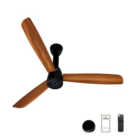 Atomberg Renesa Prime Crest Ceiling Fan Honey Maplewood