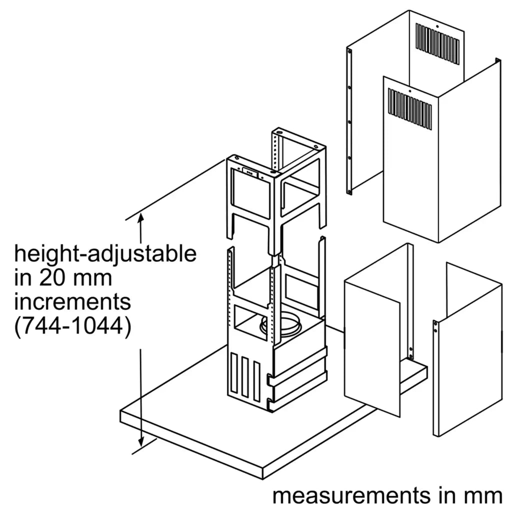 Bosch-Chimney90CM-DIB98JQ50I-Series6-Island-CookerHood-StainlessSteel-Specification2